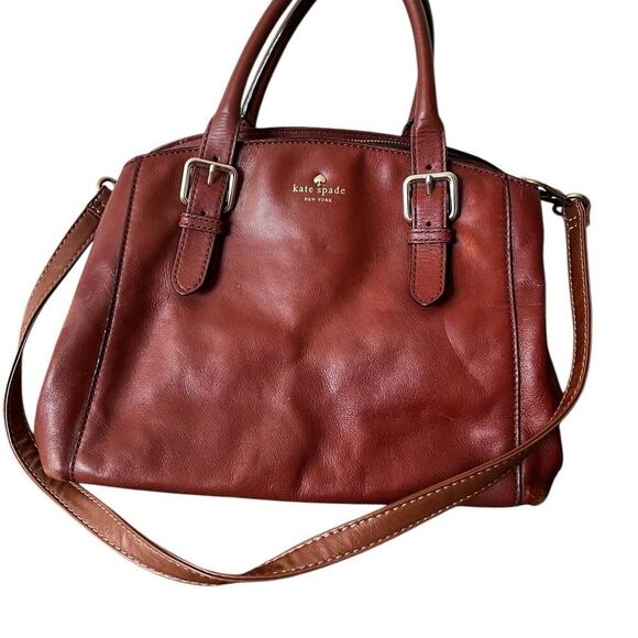 KATE SPADE handbag crossbody satchel leather - Picture 1 of 12